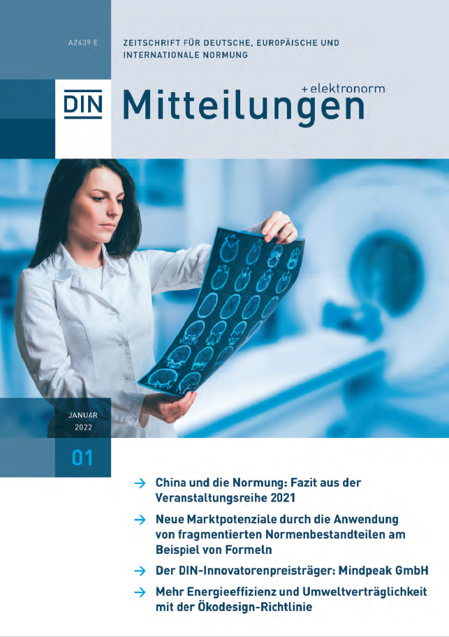 DIN-Mitteilung 2022-01 Cover